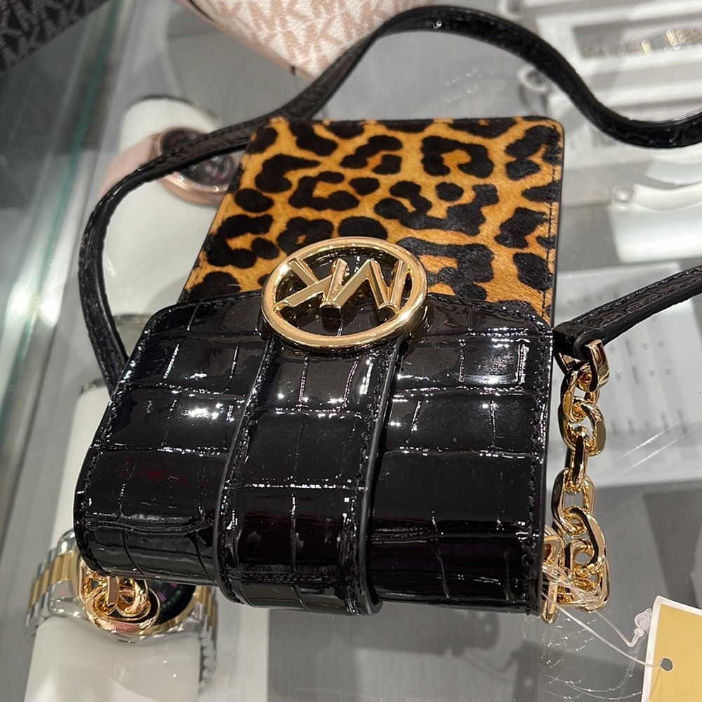 Michael Kors Carmen Small NS Phone XBODY HairCalf
Black Multi - Picture 12 of 16